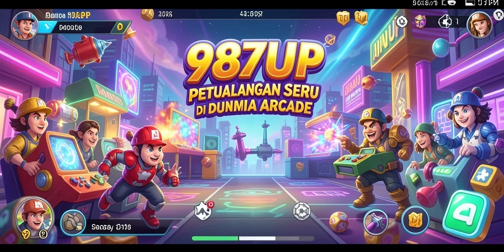 Tampilan gameplay seru dan penuh warna di 987UP.