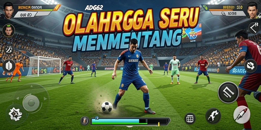 Screenshot gameplay ADG62 menampilkan aksi seru di berbagai cabang olahraga.