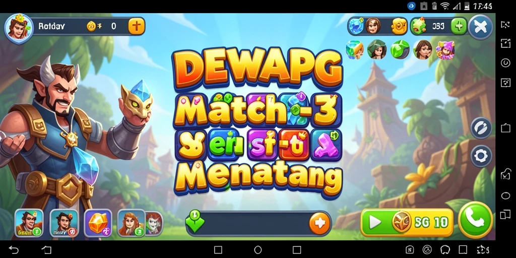Tampilan gameplay DEWAPG yang menarik dan penuh warna.