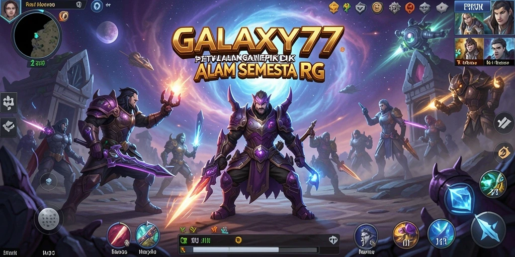 Tampilan gameplay seru dan mendebarkan di GALAXY77 RPG.