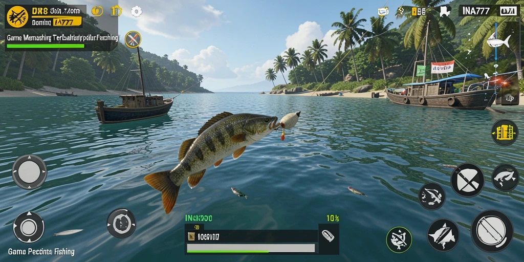 Tampilan gameplay memancing yang seru dan menarik di INA777.