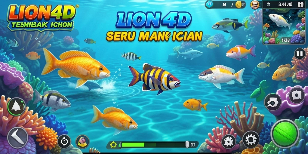 Gameplay LION4D yang seru saat menembak ikan.