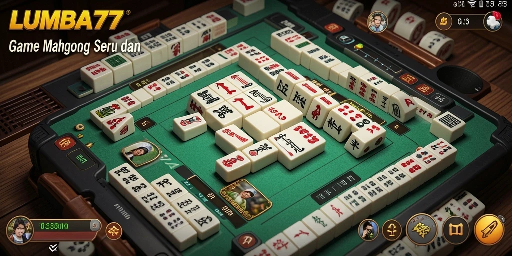 Screenshot gameplay LUMBA77 menunjukkan aksi Mahjong yang menyenangkan.